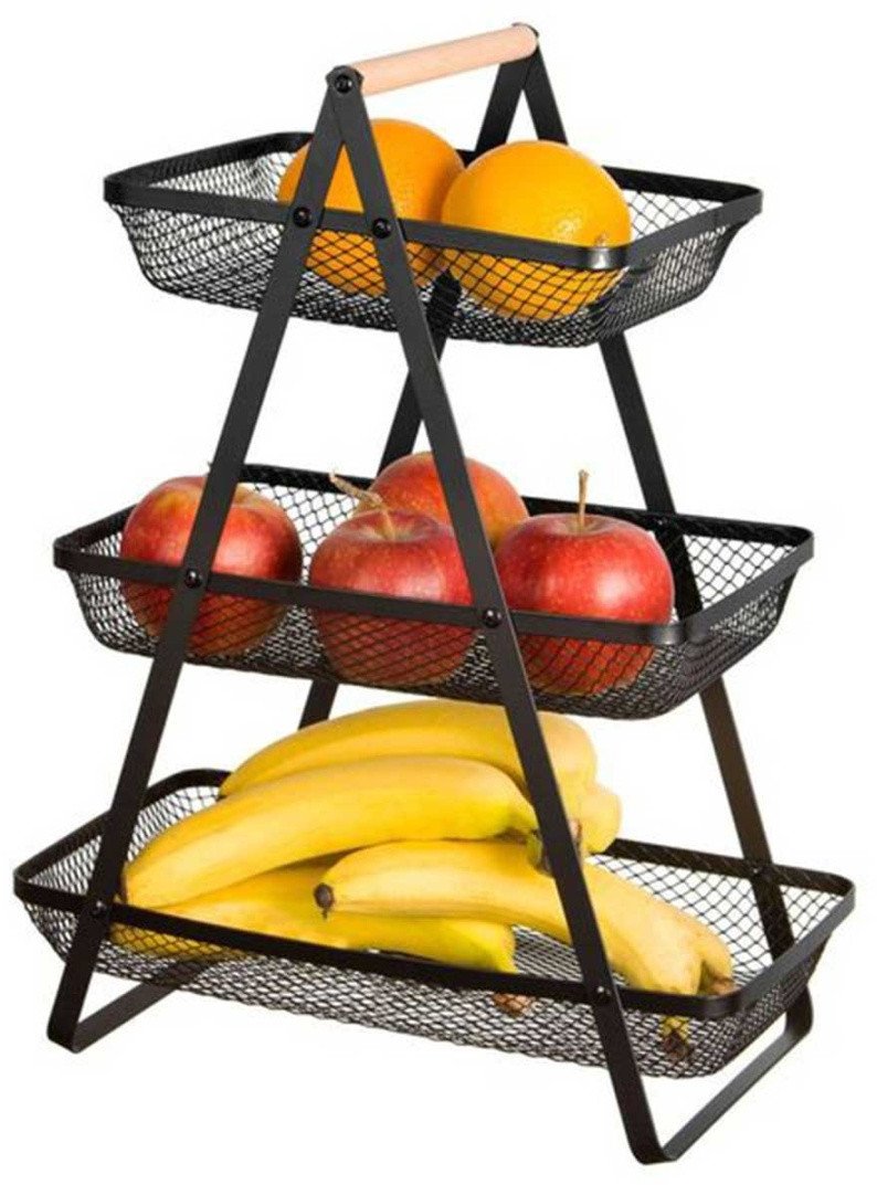 KOSZYK PIĘTROWY NA OWOCE 3 POZIOMOWY PATERA BRUNBESTE BB-3434