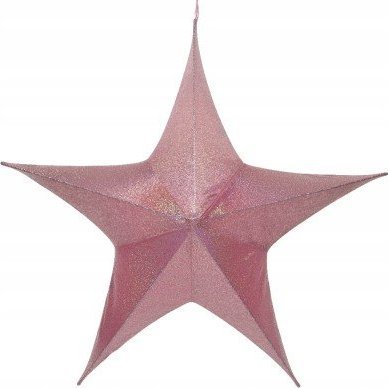 Kaemingk Zawieszka na choinkę gwiazda świąteczna róż 23 cm