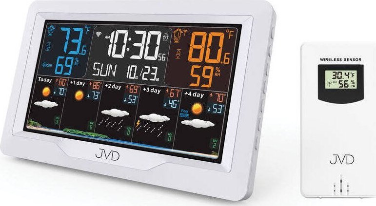 Stacja pogodowa JVD Stacja pogody JVD RB3390.2 Wi-Fi USB Charger