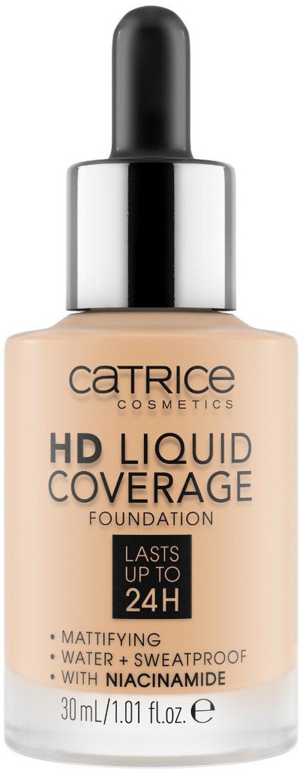 Catrice HD Liquid Coverage Płynny Podkład Do Twarzy 30ml Deeply Rose (044)
