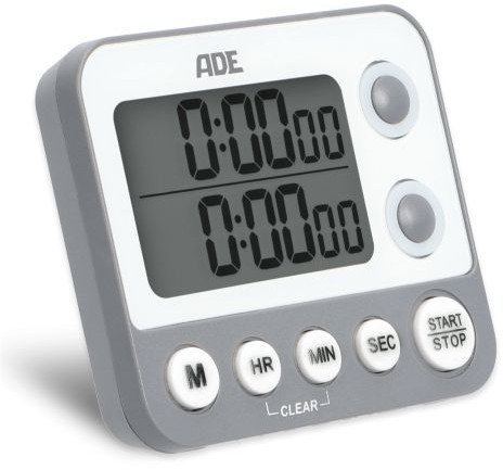 Minutnik elektroniczny ADE Kitchen, 2 pomiary, do 99 godzin, 928 cm, szary