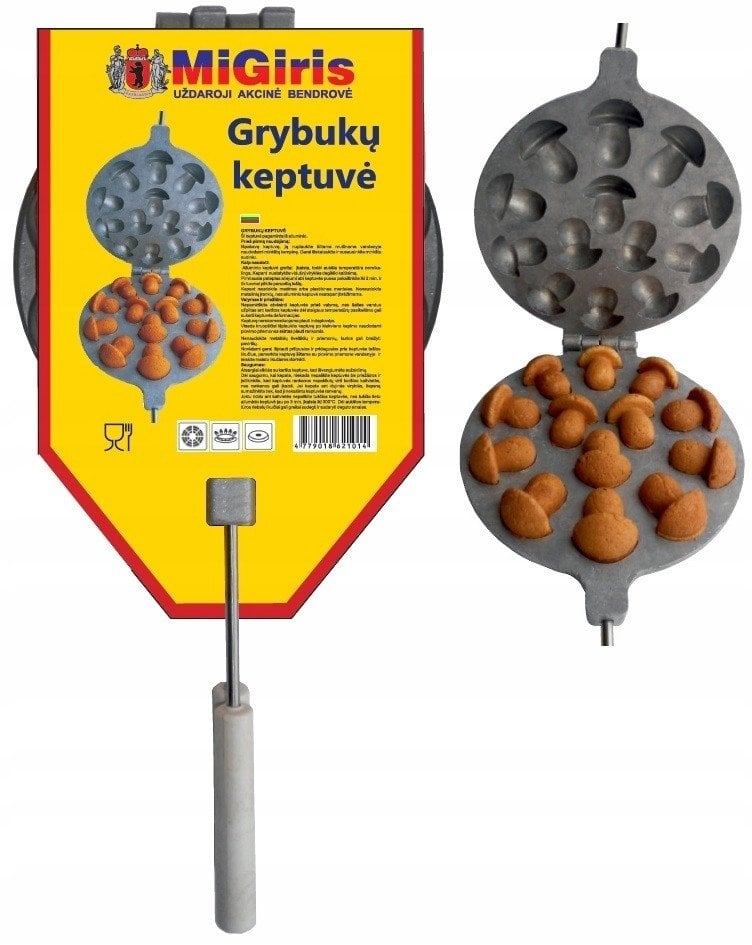 Aluminum mushroom pan, 42 x 18 x 5 cm