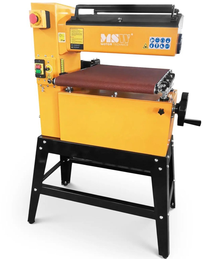 Szlifierka szerokotaśmowa do metalu drewna tworzyw szer. 450 mm 1500 W MSW