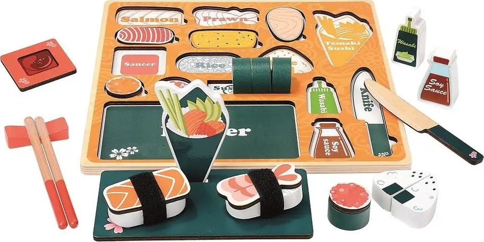 Bino Drewniane Sushi - puzzle 3D