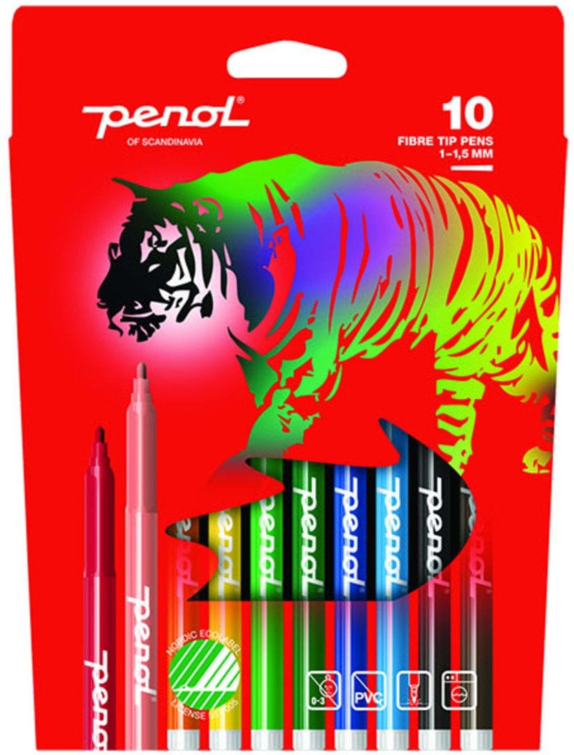 Fiberpen penol fine ass pakke a 10 stk