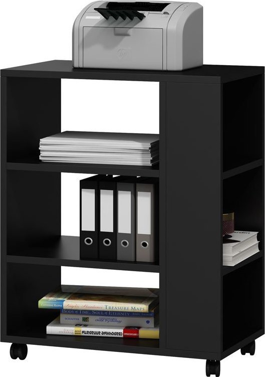 Elior Czarny mobilny stolik pomocniczy biurowy - Besti