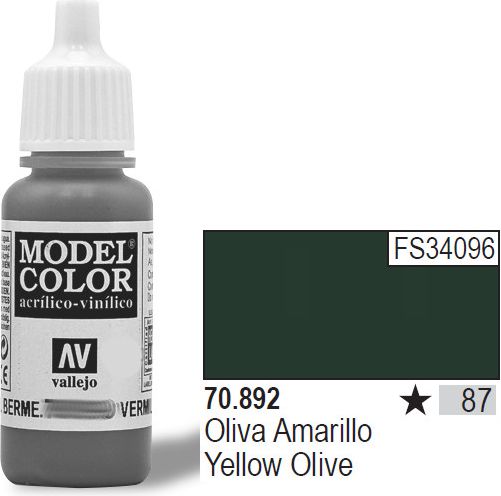 Vallejo Farba Nr87 Yellow Olive 17ml - 70892
