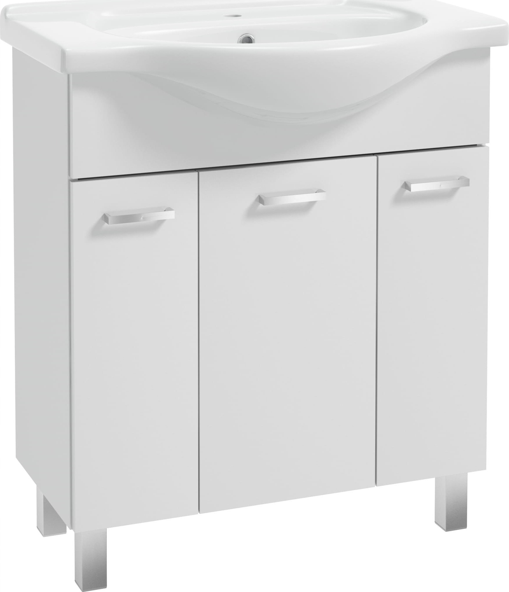 Stamar Szafka łazienkowa z umywalką 75 cm całość lakier