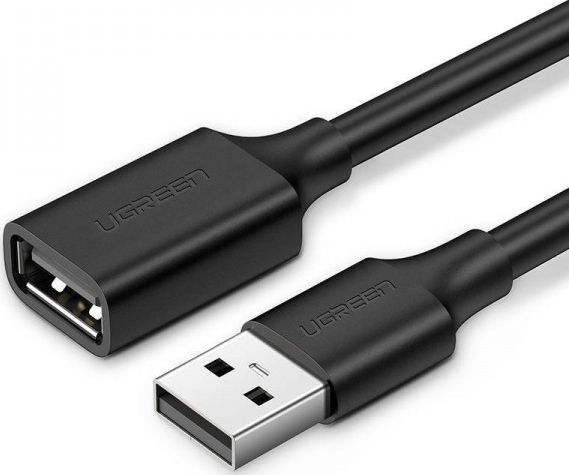 Kabel USB Ugreen USB-A - USB-A 5 m Czarny (UGR399BLK)