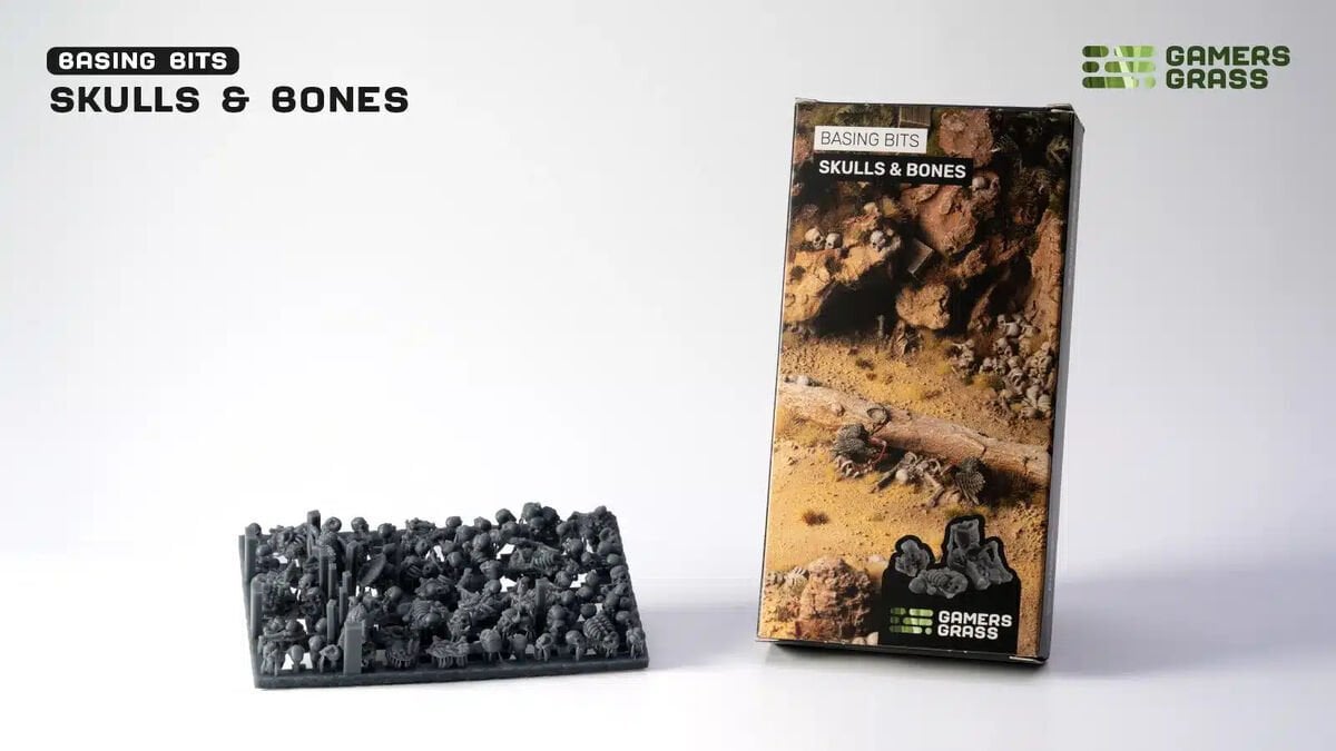 Gamers Grass Basing Bits - Skulls and Bones