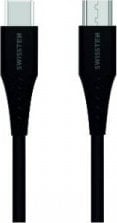 Kabel USB Swissten USB-C - microUSB 1 m Czarny (8595217471894)