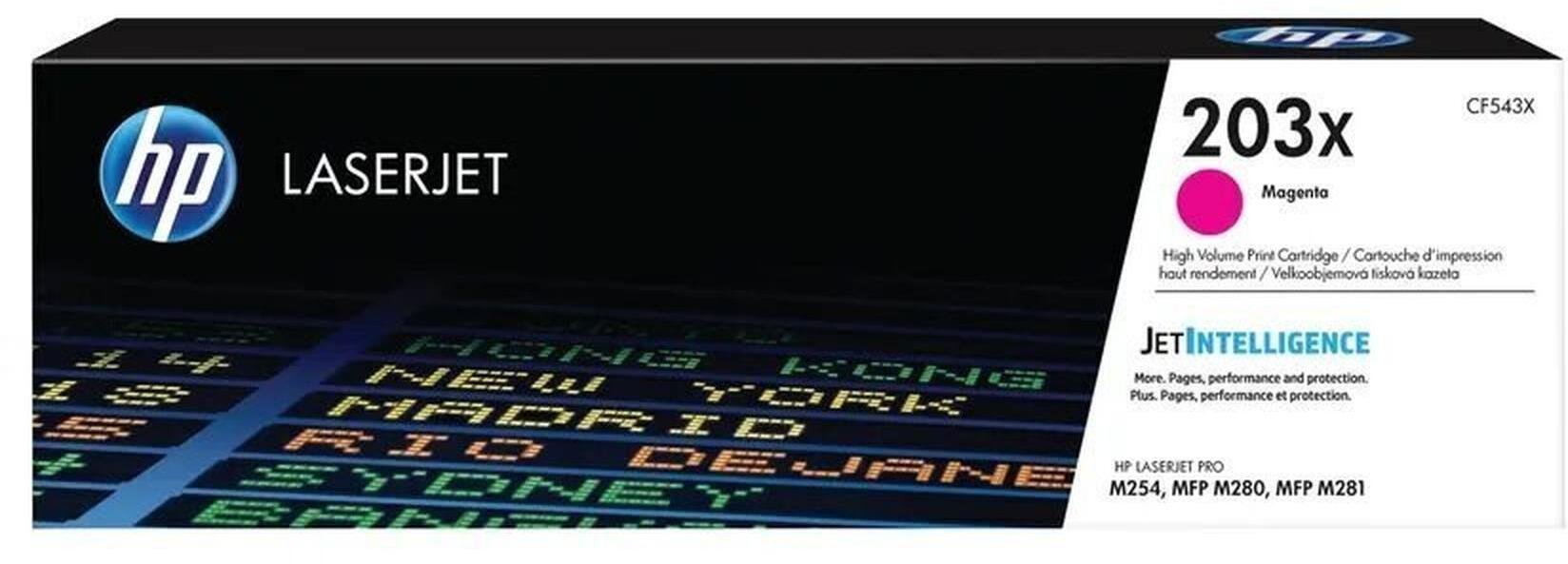 Toner HP Extra Digital Spausdintuvo kasetė HP CF543X, raudona