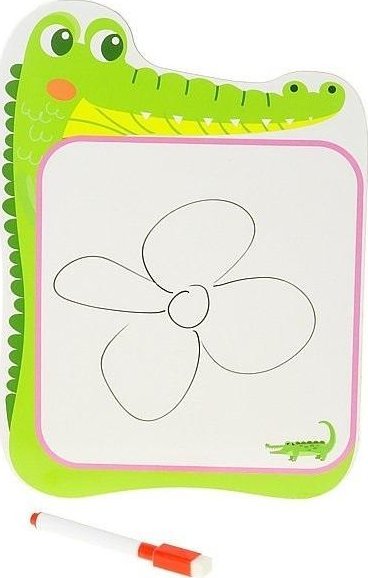 Tablica suchościeralna drewniana z flamastrem