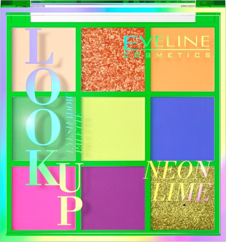 Eveline EVELINE_Look Up Neon Lime paleta 9 cieni do powiek 10,8g