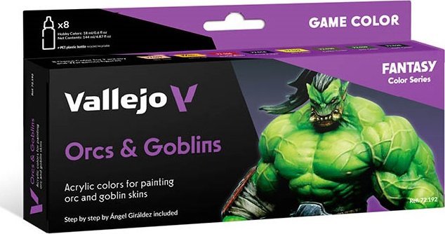 Vallejo Vallejo: 72.192 - Game Color - Orcs & Goblins (8x18 ml)