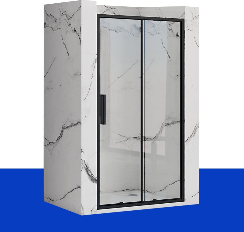 Rea Drzwi prysznicowe Rapid Slide Przesuwne Czarne Matowe 160 Rea