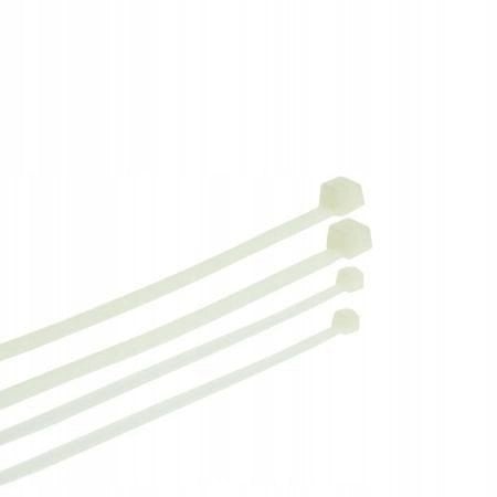 PLASTROL OPASKA PLASTIKOWA BIAŁA 4,8 x 300mm 100szt.