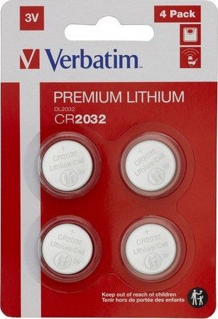 Verbatim Bateria CR2032 4 szt.