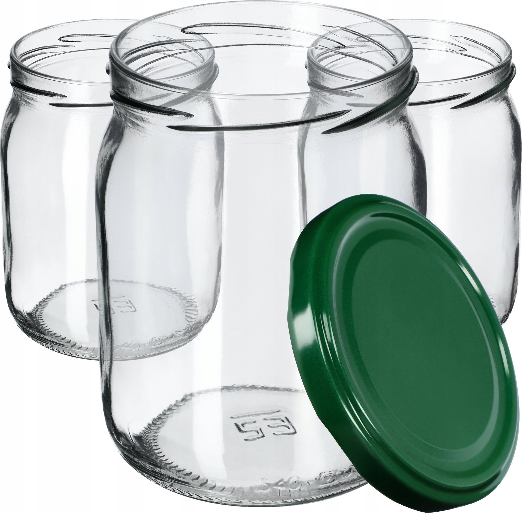 Kadax 8x Słoik Szklany 540ml Słoiki Dżem + Wieczko fi82