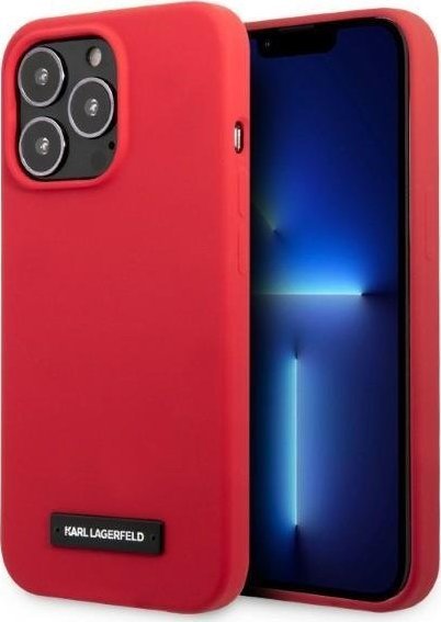 Karl Lagerfeld Etui Karl Lagerfeld KLHCP13LSLMP1R Apple iPhone 13 Pro hardcase czerwony/red Silicone Plaque