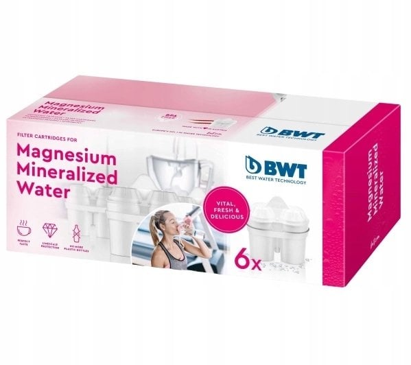 BWT Wkład filtrujący wodę Magnesium Mineralized Water - 6 sztuk