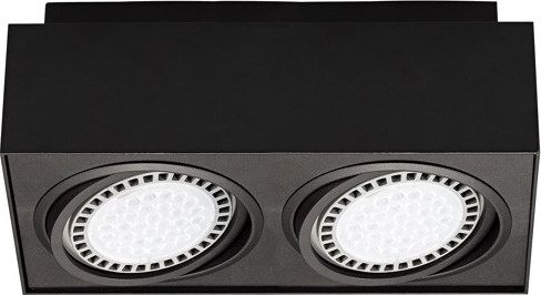 Lampa sufitowa Zumaline BOXY CL 2 20075-BK (black) 2* GU 10 /AR 111 MAX 15 W aluminium full black
