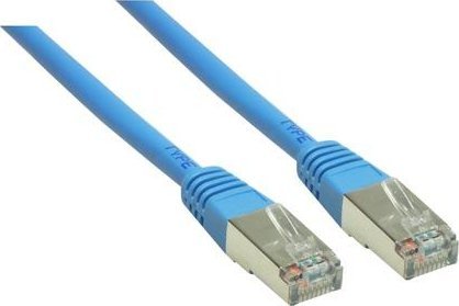 Good Connections RNS Patch Cable with Rastnasenschutz, Cat. 6, S/FTP, PiMF, PVC, 250MHz, blue, 1m, Good Connections (8060- 010B)