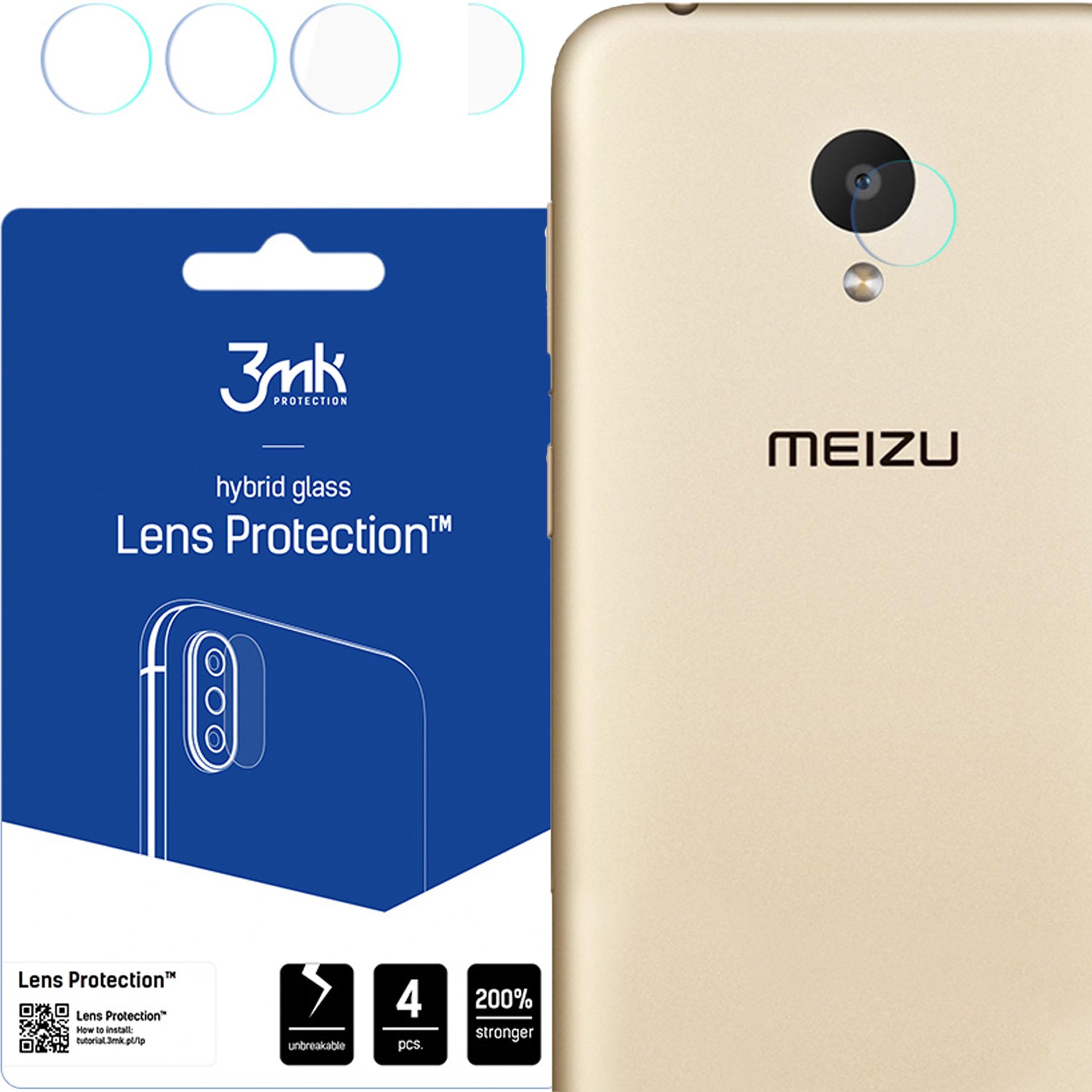 MEIZU M8C - 3MK LENS PROTECTION