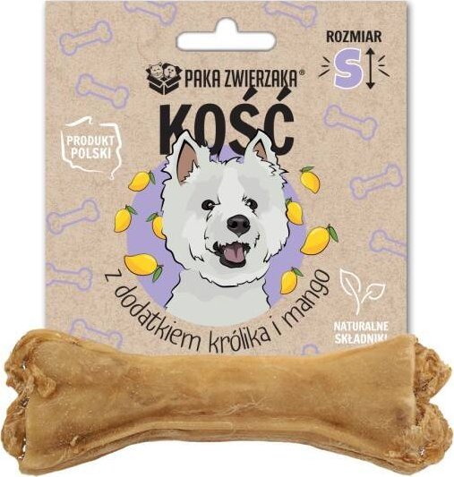 Paka Zwierzaka PAKA ZWIERZAKA -kość z dodatkiem królika i mango S (10cm)