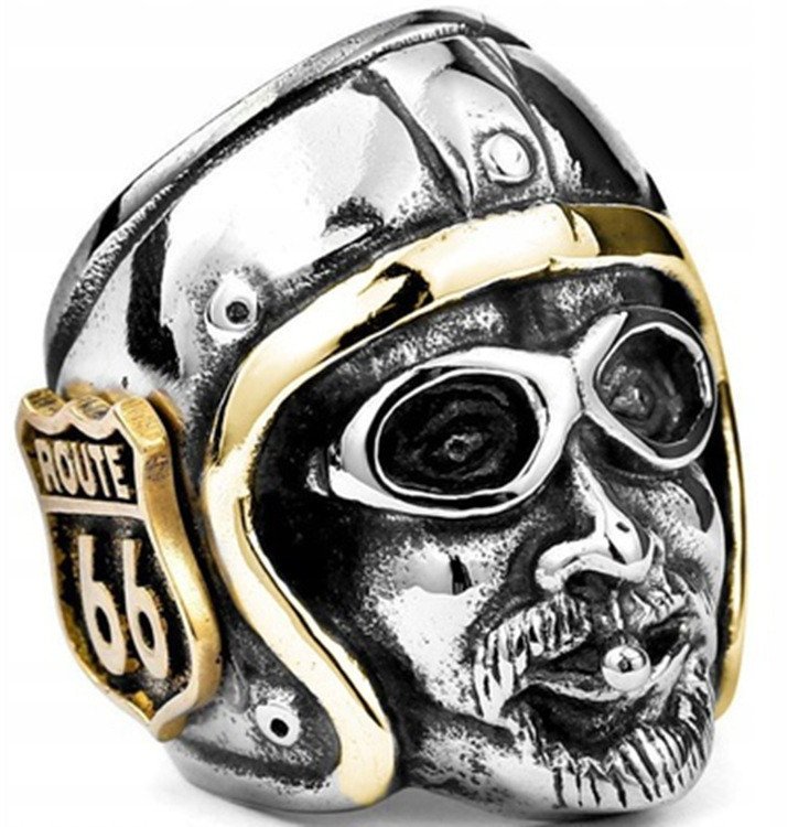 PIERŚCIEŃ SYGNET Motocyklisty ROUTE 66 Biker 247