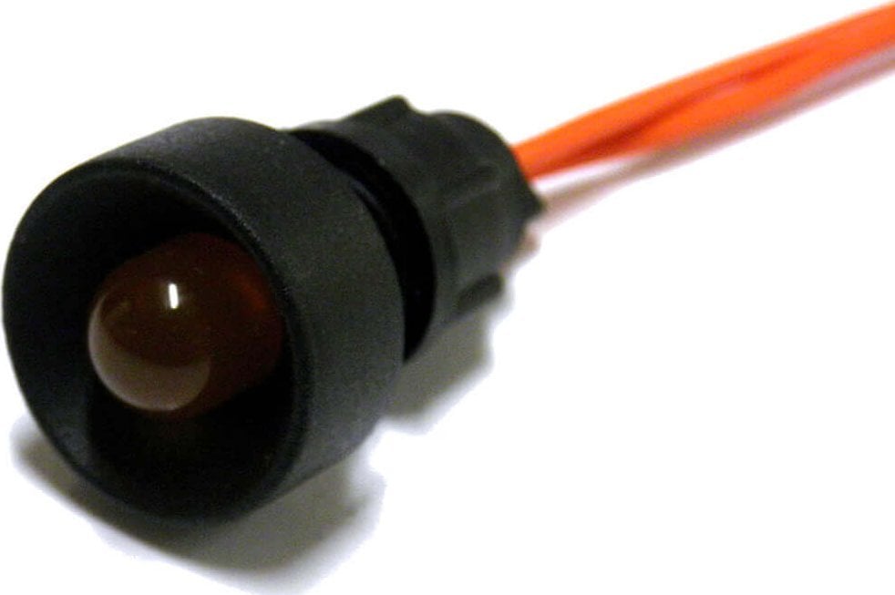 Simet Lampka diodowa Simet 84510008 klosz 10 mm, 230V Klp 10O/230V pomarańczowa