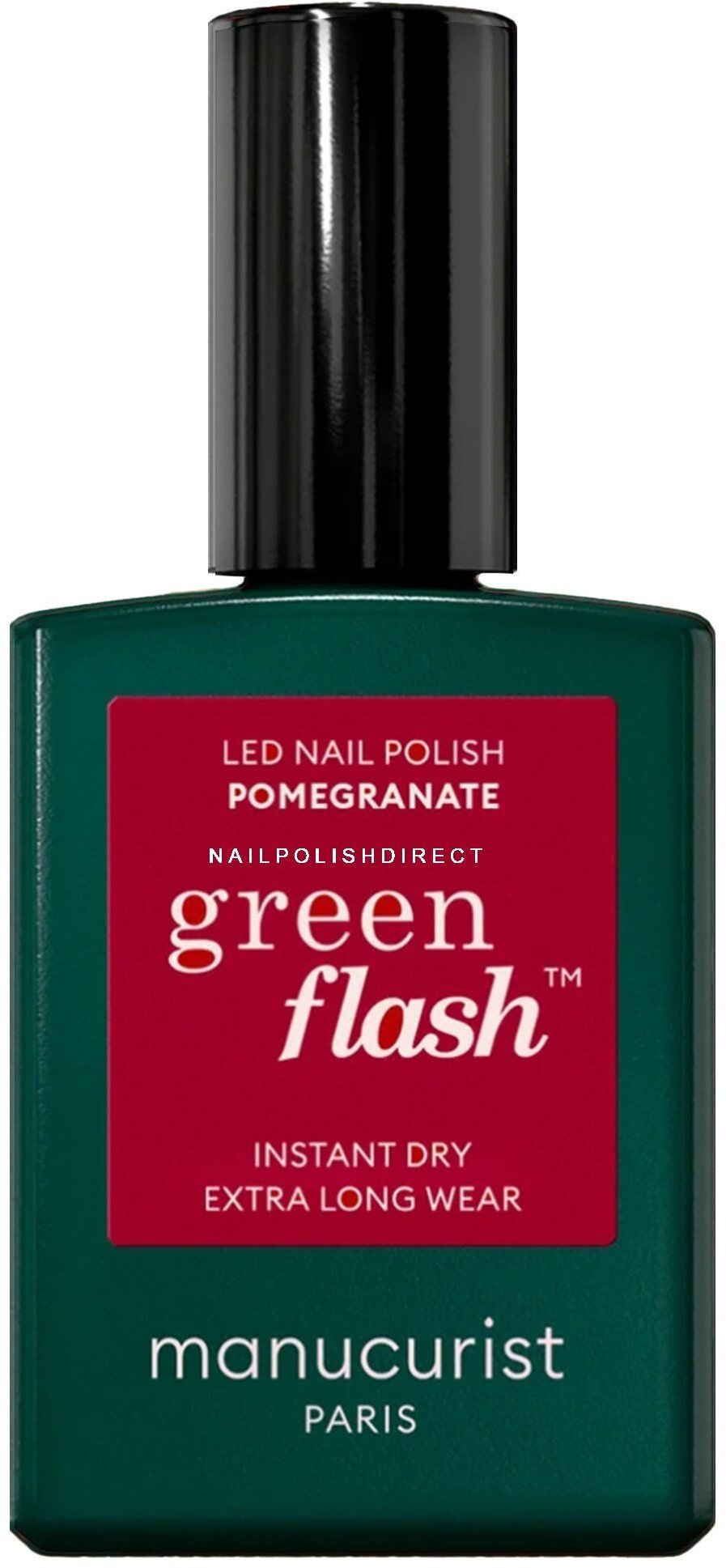 MANUCURIST_Green Flash Led Gel Nail Lacquer lakier do paznokci Pomegranate 15ml