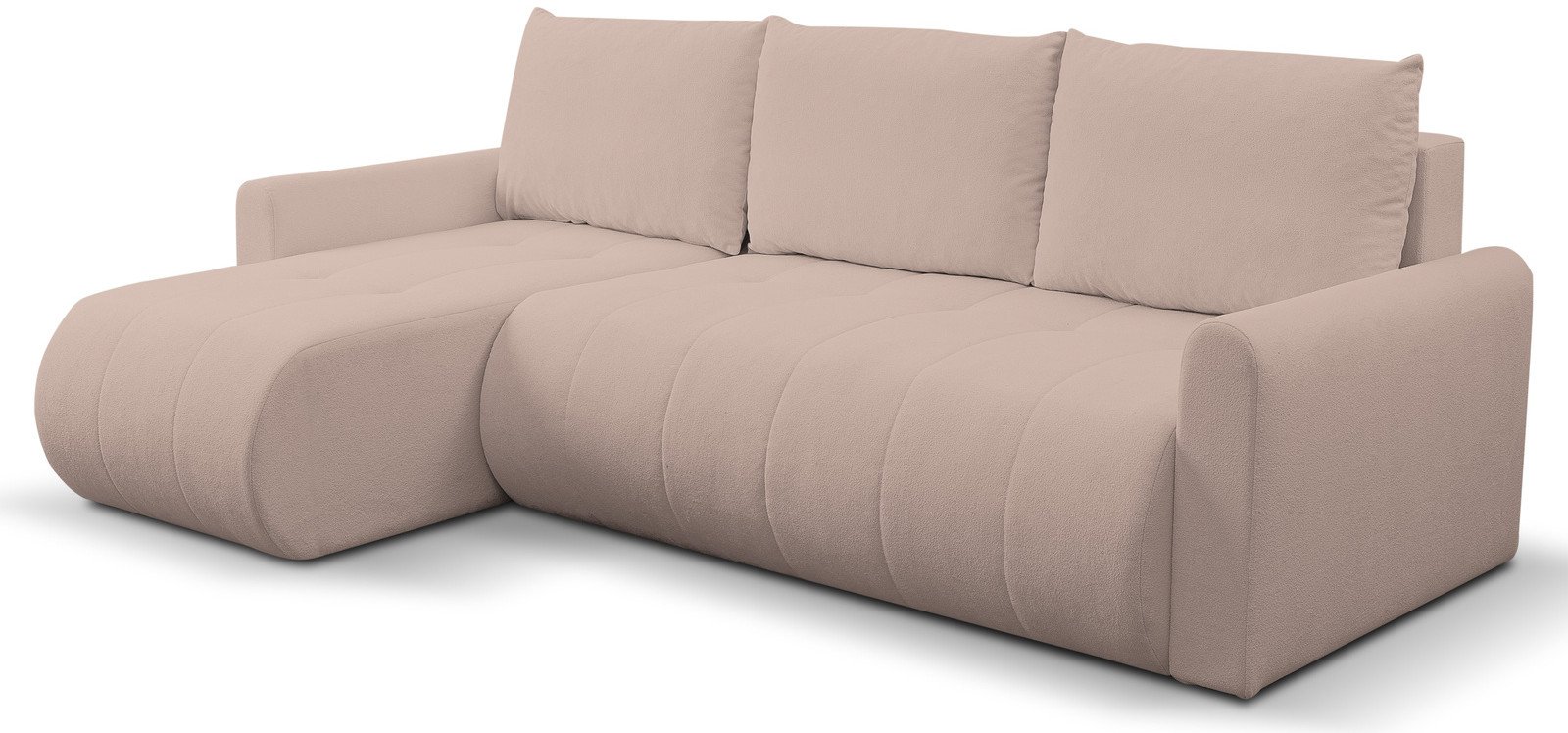 Narożnik Primo w tkaninie GERRA z funkcją spania i pojemnikiem na pościel