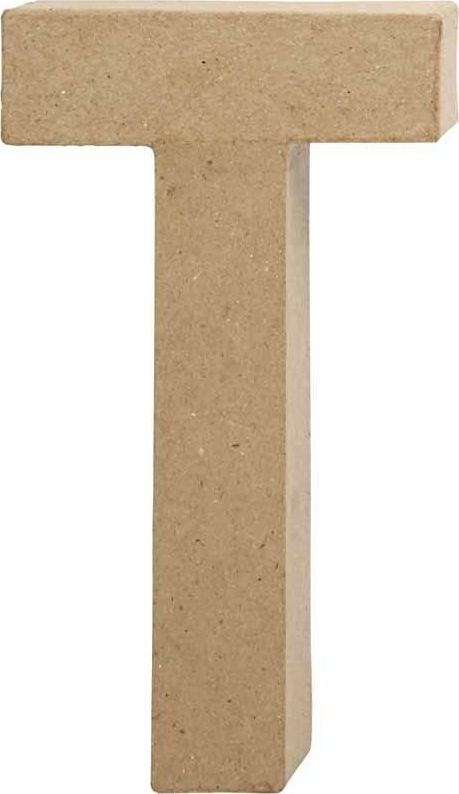 Creativ Company Litera T z papier-mache H: 20,5 cm