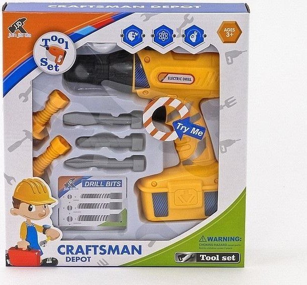 Zestaw narzędzi z wiertarką