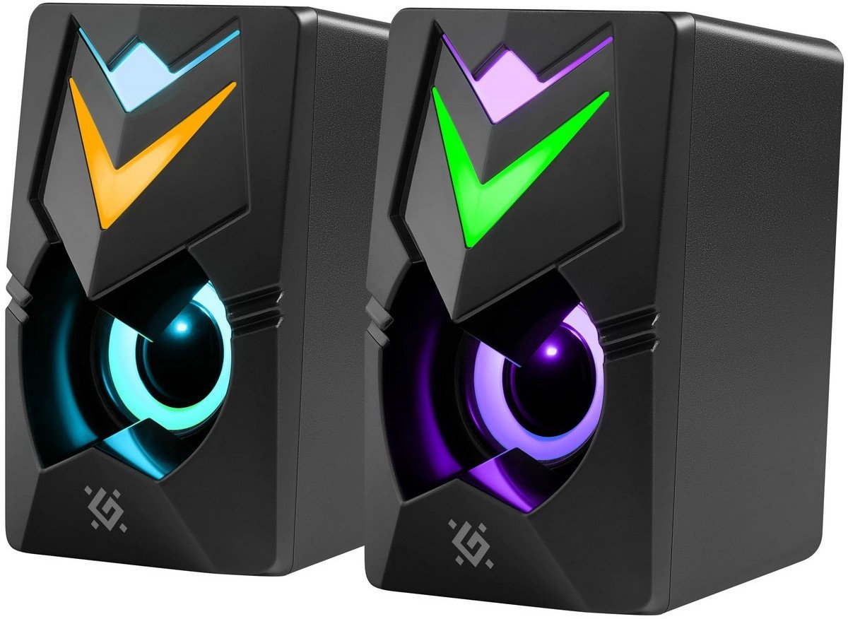 GŁOŚNIKI DEFENDER J4 2.0 6W LED USB CZARNE