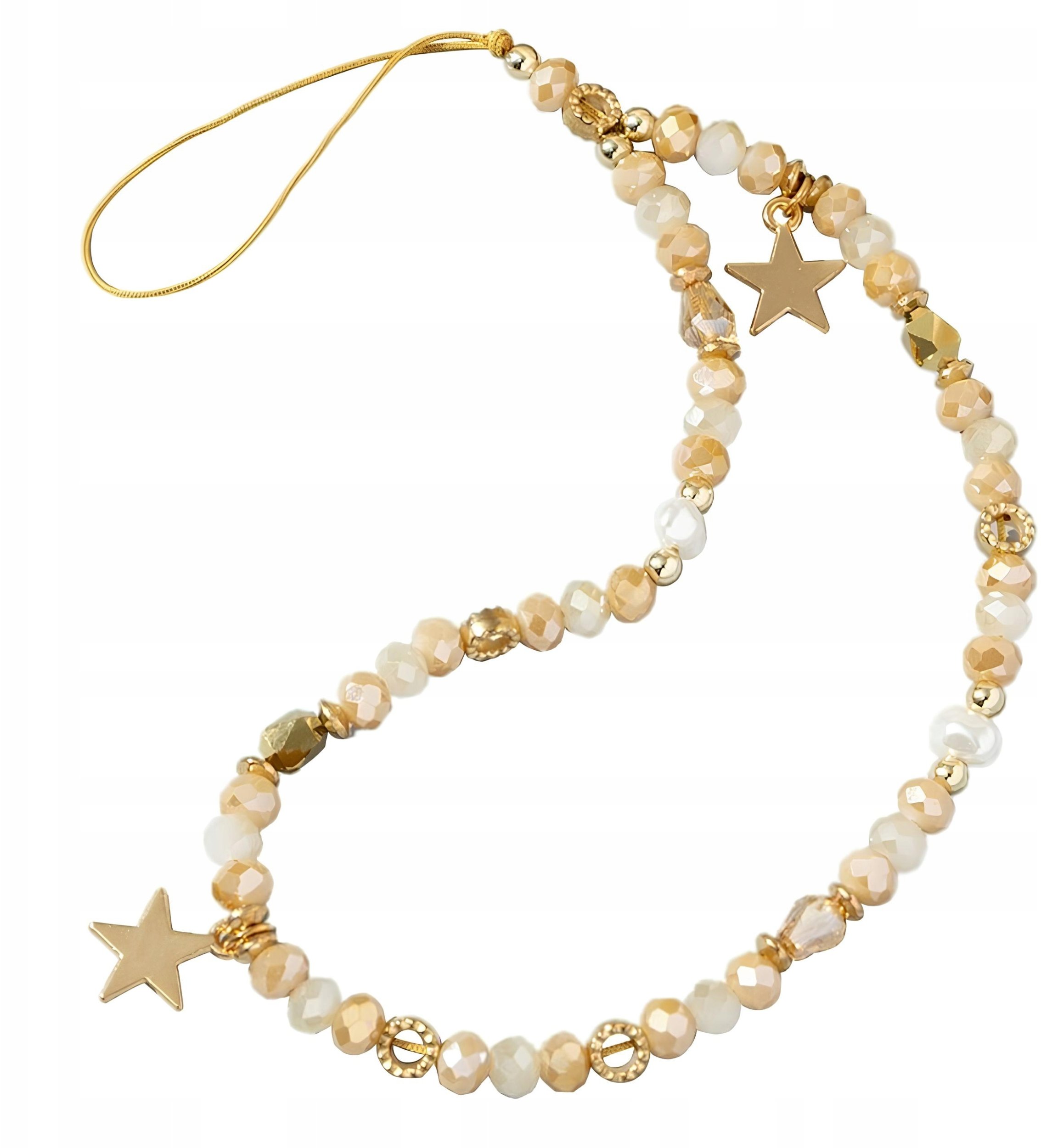 Zawieszka do telefonu koraliki na nadgarstek smycz brelok łańcuszek pasek