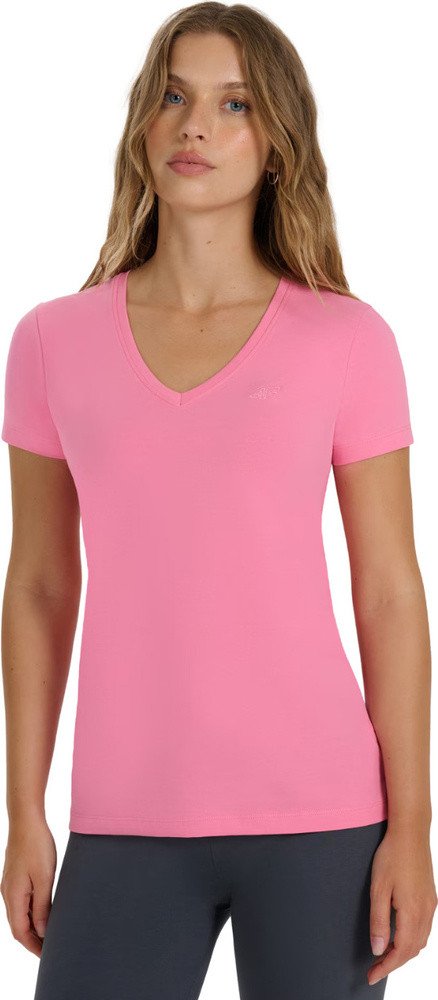 Koszulka damska 4F F2969 różowa 4FWAW25TTSHF2969 54S S