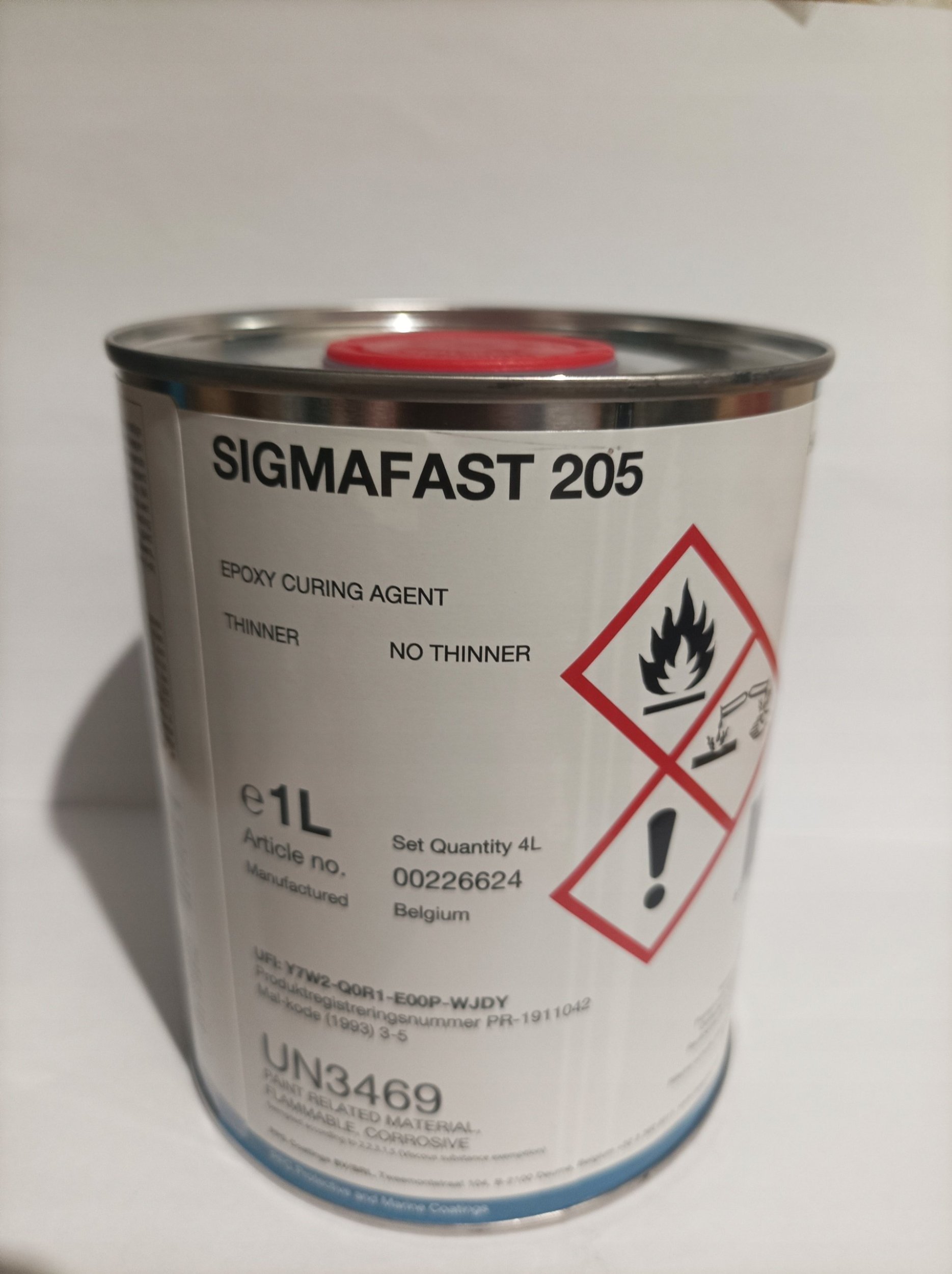 Utwardzacz do farby Sigmafast 205 1l pasuje do kompletu 4 litrowego