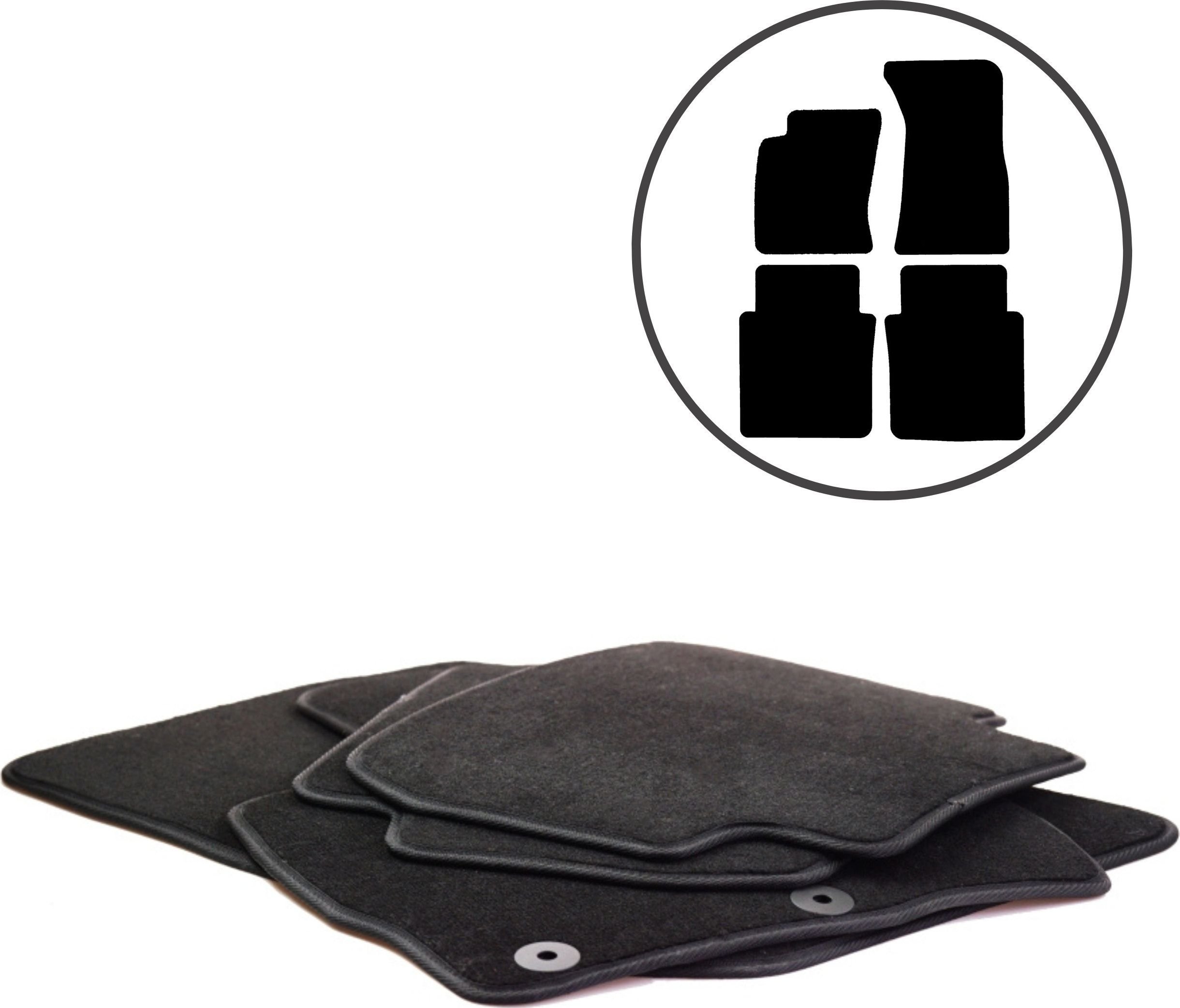 Dikel Dywaniki samochodowe 4szt. Audi A10 D3 Long