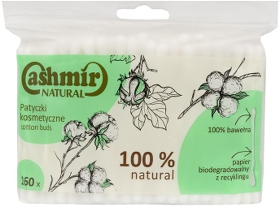 Cashmir Patyczki Kosmetyczne Zapas Eko 160szt