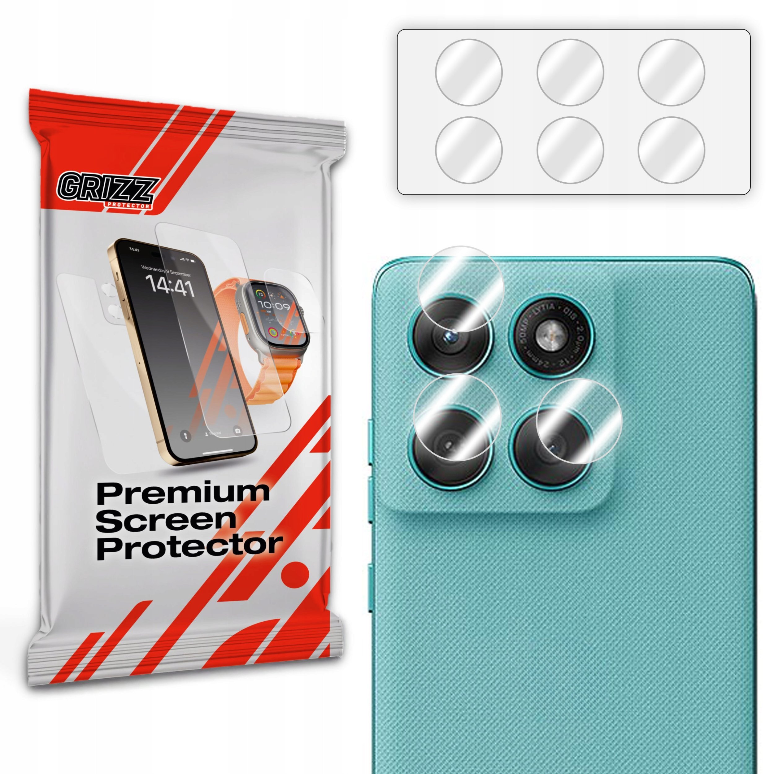 Szkło na aparat GrizzGlass HybridGlass Camera do Motorola Edge 60s