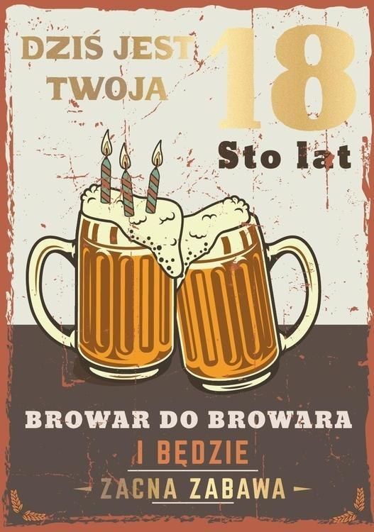 KUKARTKA Karnet B6 PR-394 Urodziny 18