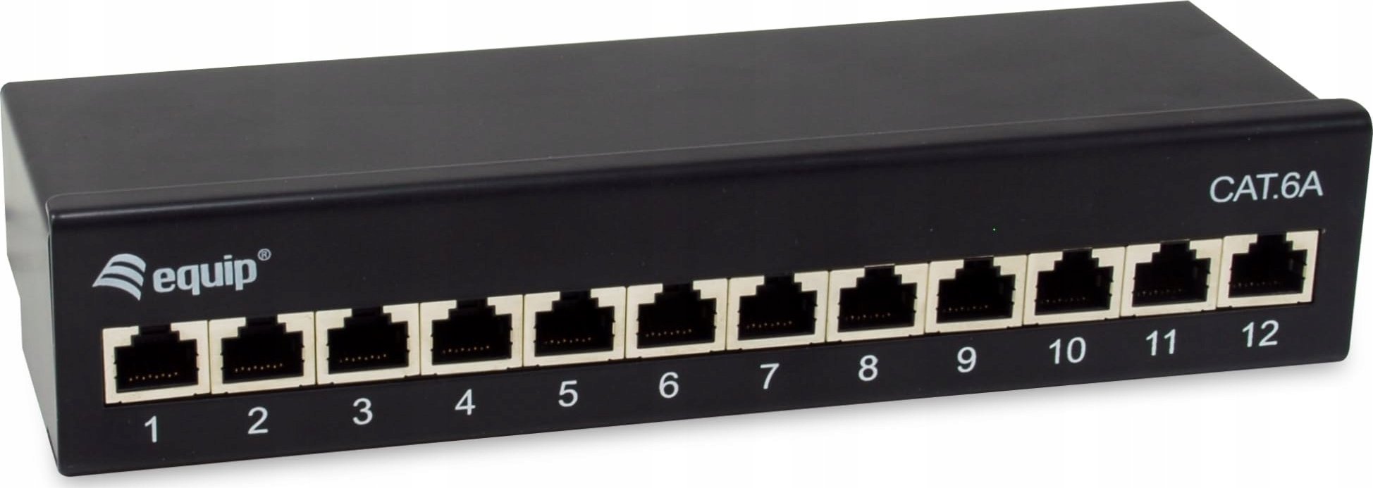 Equip Patchpanel 12x RJ45 Cat6A FTP 1HE Premium schwarz