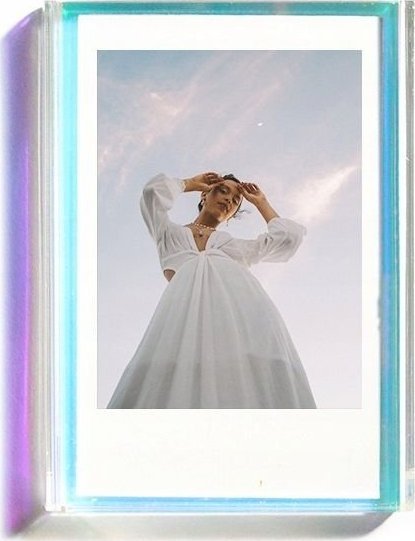 Ramka LoveInstant Ramka Stojąca Na Zdjęcie Od Fuji Instax Mini / Polaroid / Kodak / Hp / Xiaomi / Canon / Zink - Przezroczysta - Mieniąca