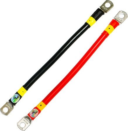 Mojeledy 2x 20cm czerwony i czarny kabel łączeniowy akumulatora 35 ML-PA35 35mm