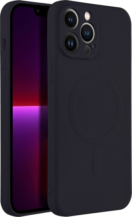 OEM Futerał SILICONE MAG COVER kompatybilny z MagSafe do IPHONE 13 Pro Max czarny