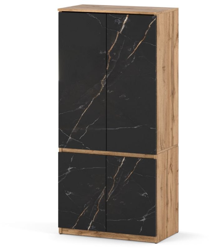 Szafa Garderoba Do Sypialni 80cm Posti Półki Drążek Sonoma San Sebastian