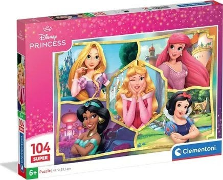 Clementoni Puzzle Super Księżniczki Disneya 104 elementy (25056)