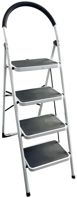 4 STEP STEEL LADDER BL-C104 WHITE